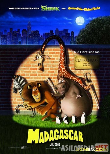 Madagaskar 1 Multfilm Uzbek tilida 2005 