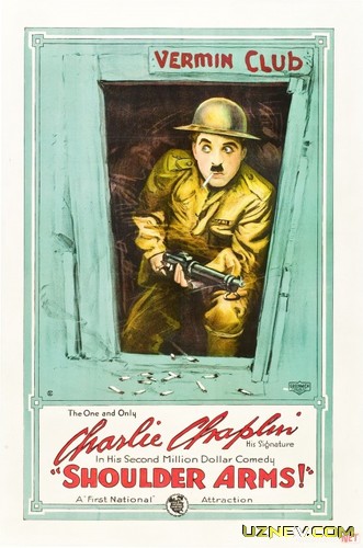 Oddiy askar Charli Chaplin Uzbek tilida 1918 O'zbekcha tarjima film Full HD skachat